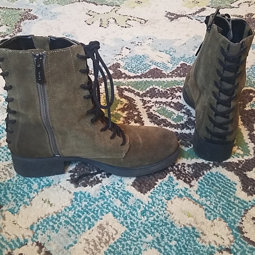 Circus by Sam Edelman green combat boots 8.5
